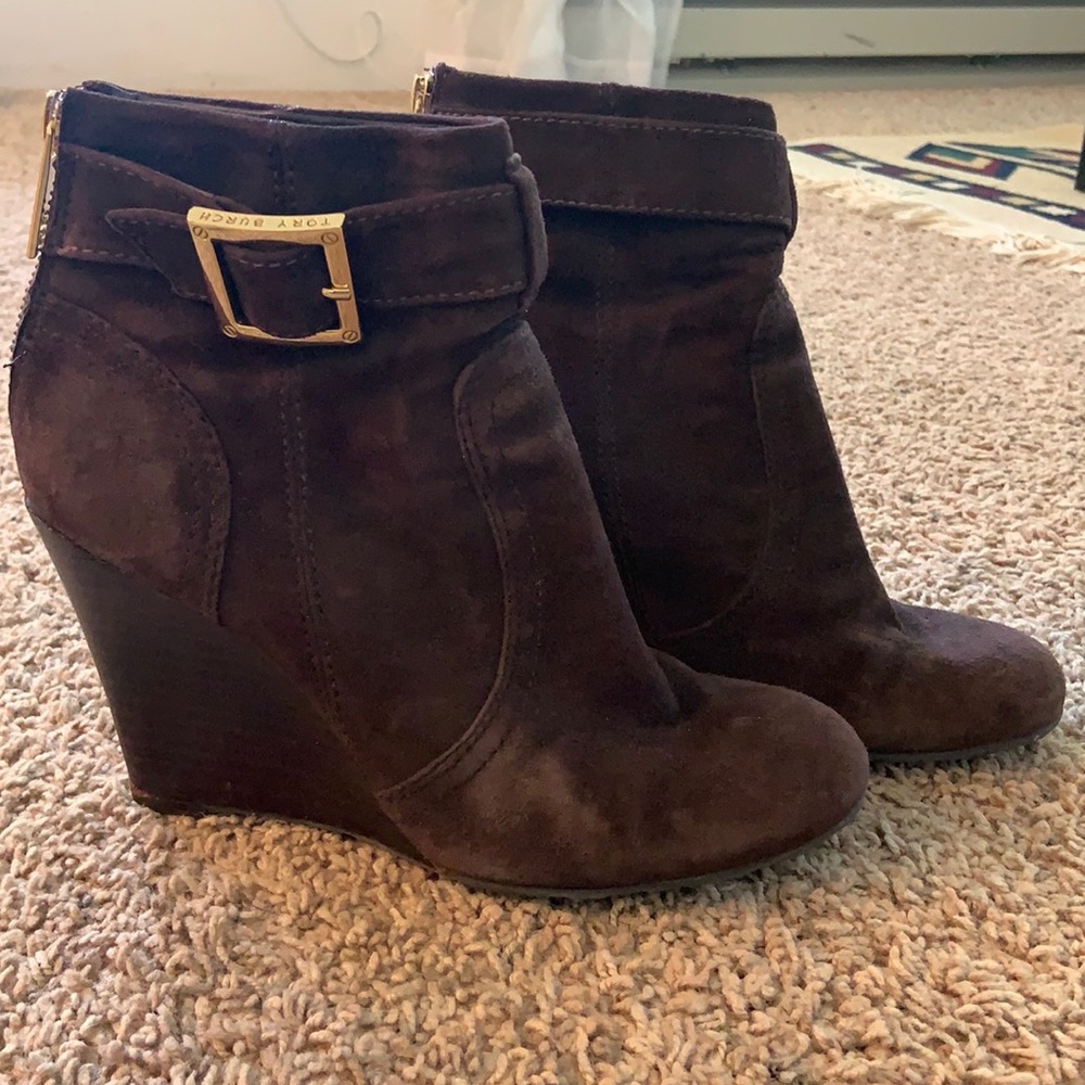 Tory Burch Brown Booties